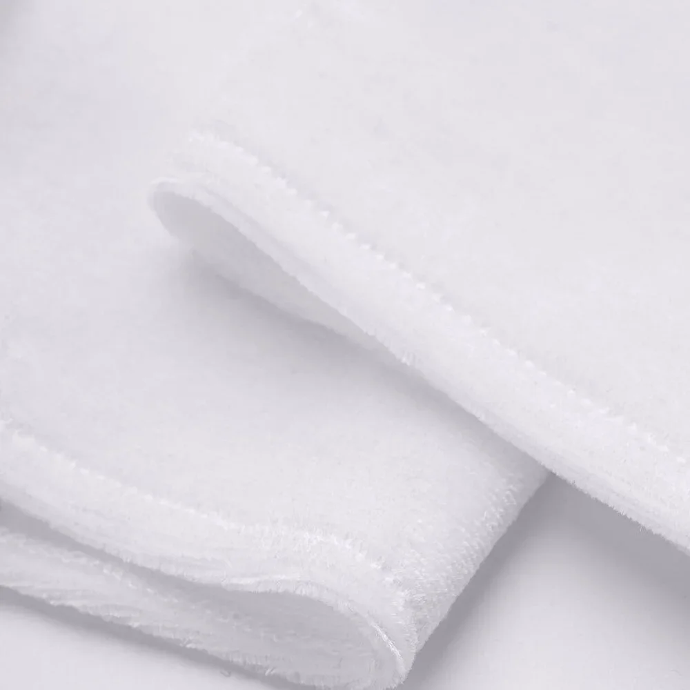 Women's Velvet White Long Gloves Elbow Flapper Costume Party Tea Accessories
